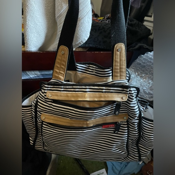 Skip Hop Accessories Used Diaper Bag Still Has Life To It Has Stain